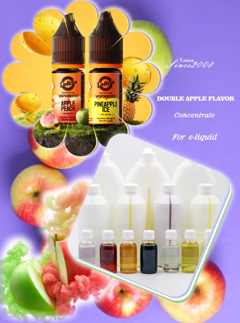 Taima Tobacco French double apple flavour for vape e-liquid e-cigarette