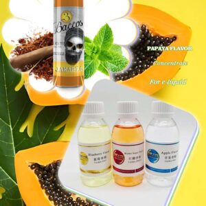 Tobacco French papaya fruit flavour for vape e-liquid e-cigarette