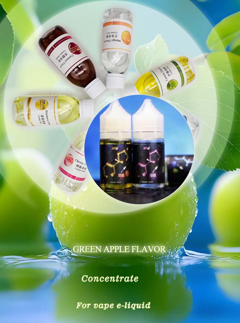 Taima Green apple fruit flavour for vape e-liquid e-cigarette e-juice