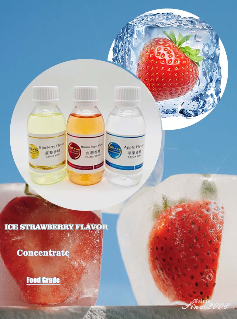 Concentrated food ice strawberry fruit flavor and fragrance for ice cream