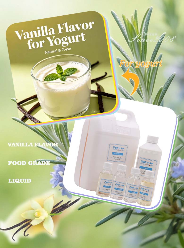 Concentrate Food grade Vanilla flavor for Yogurt
