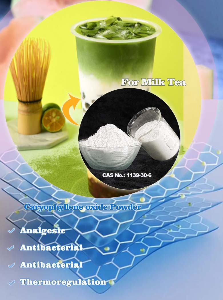 Caryophyllene oxide powder cas 1139-30-6 Improve the taste of the milk tea
