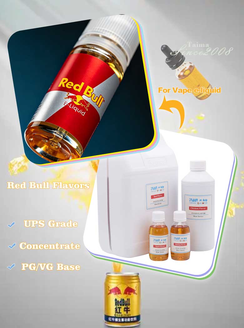 concentrate PG/VG base red bull energy drink liquid Flavor for vape e-juice