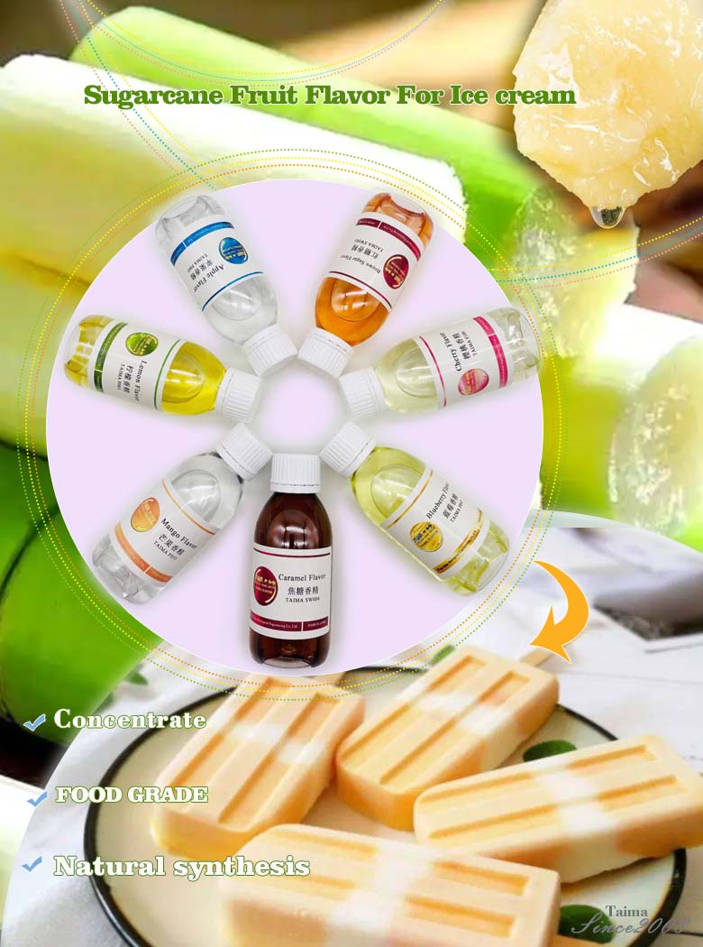 Sugarcane Liquid Food grade Concentrate fruit flavor for icecream