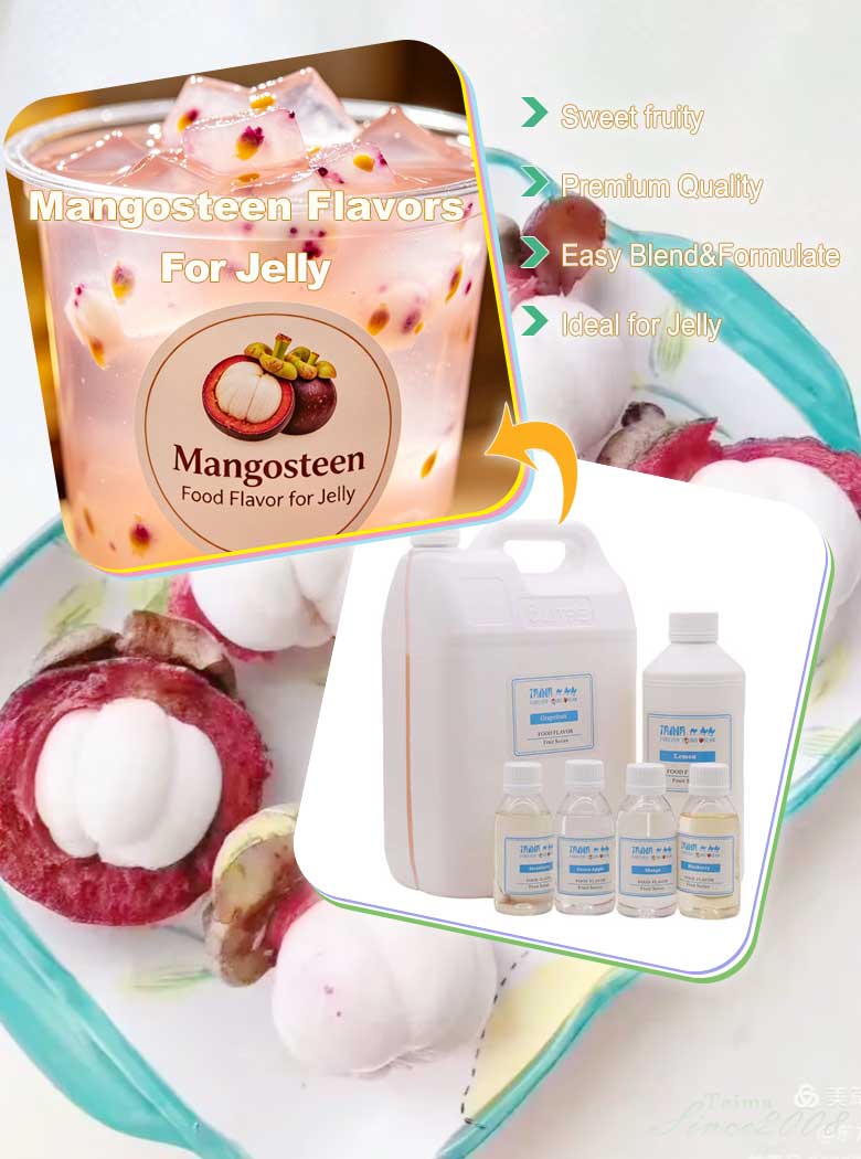 Concentrated mangosteen fruit liquid flavor for making jelly