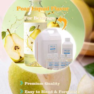 Concentrated pear fruit liquid flavor for making beverages