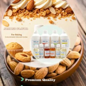 Oil-Soluble Almond Liquid Flavor for Baking | Rich Nutty Food Flavoring and Fragrance for Cookies, Cakes & Bakery