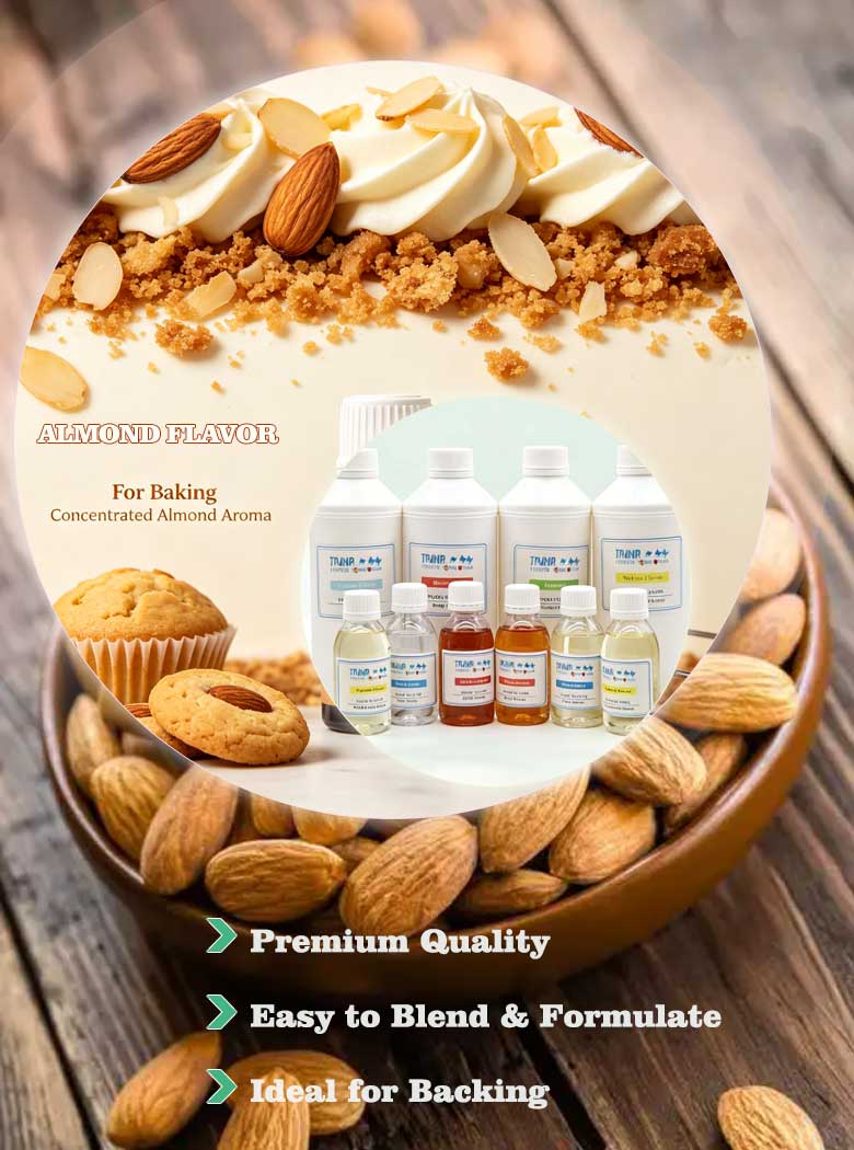 Oil-Soluble Almond Liquid Flavor for Baking | Rich Nutty Food Flavoring and Fragrance for Cookies, Cakes & Bakery