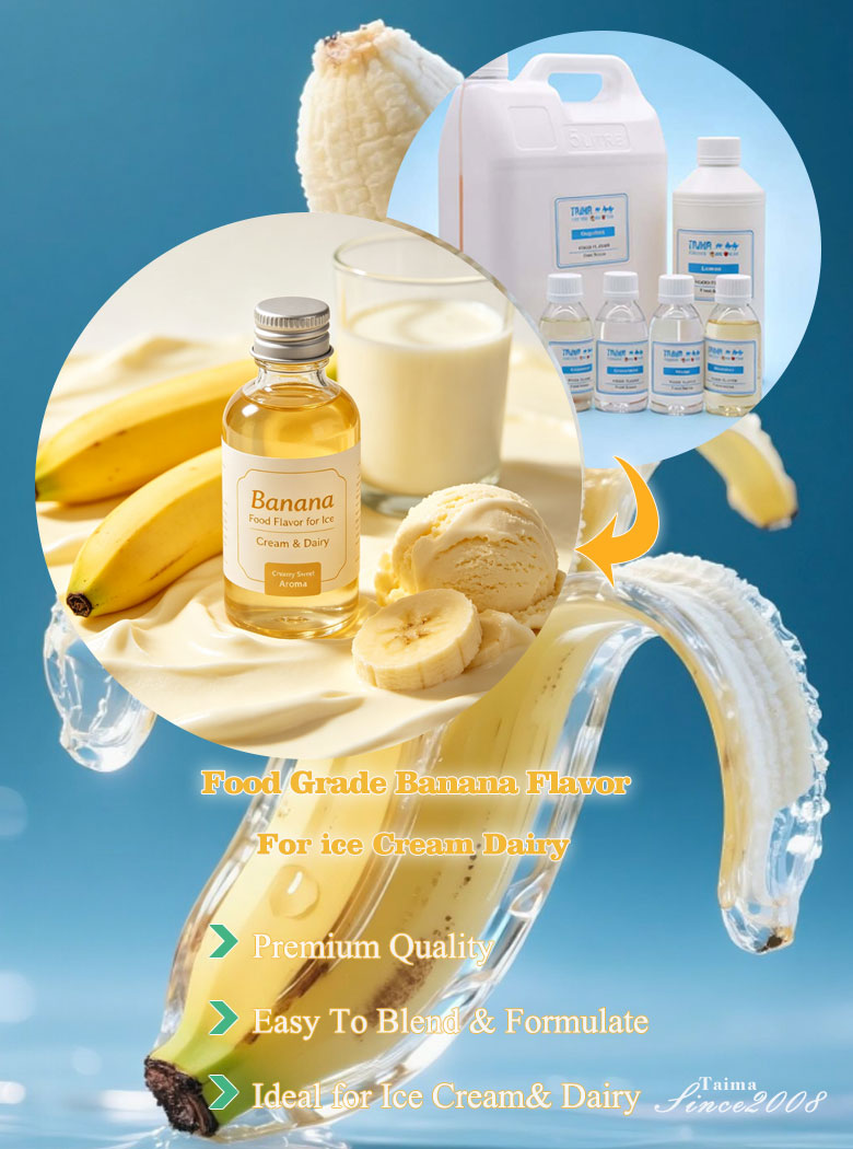 Banana flavor liquid fragrance concentrate fruit flavor for making ice cream
