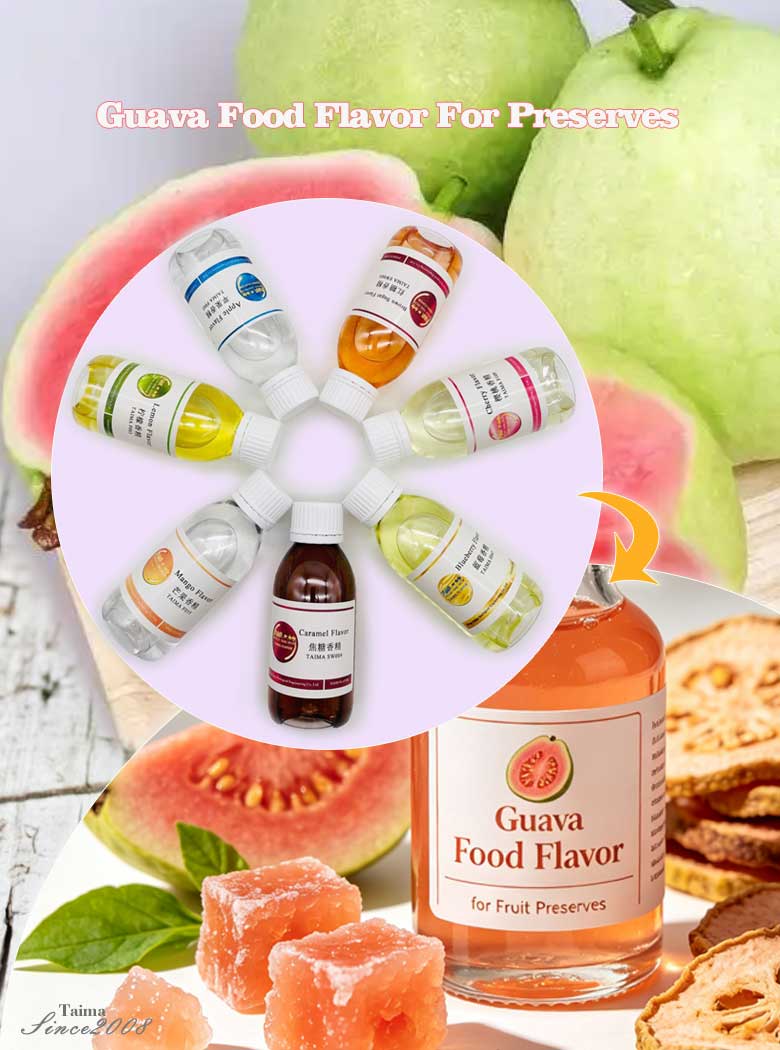 Concentrated guava fruit liquid flavor for making preserved fruit