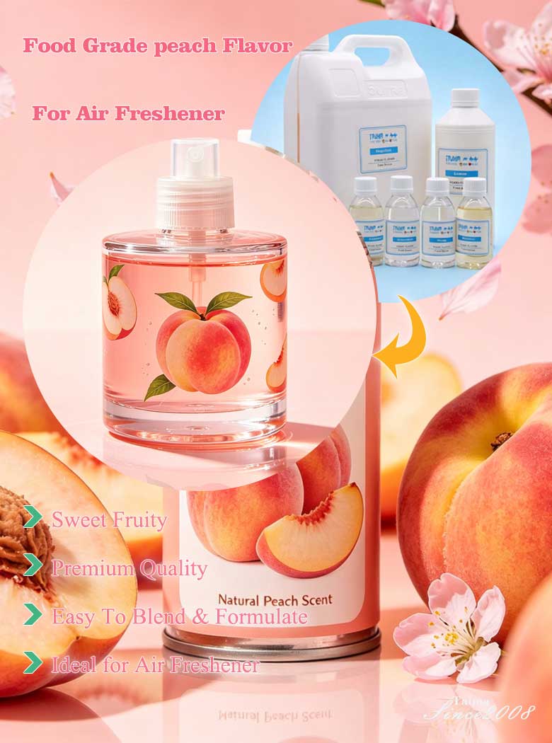 Peach concentrated fruit liquid flavor for air freshener