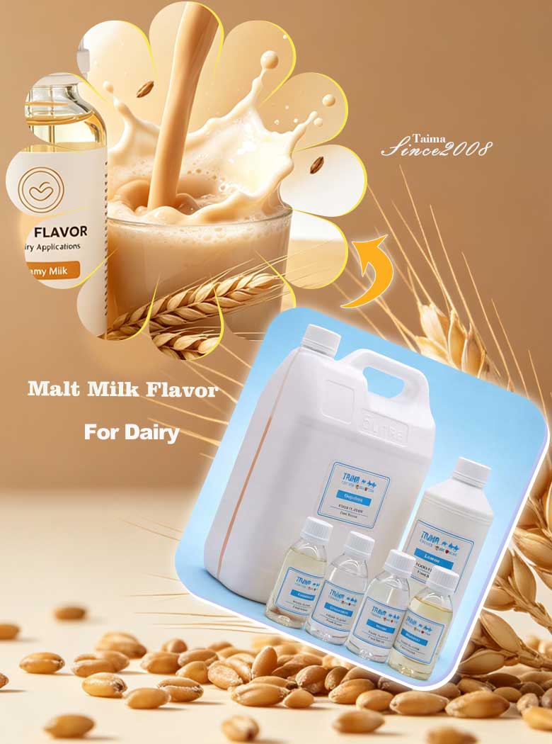 Food-grade malt milk liquid concentrate flavor natural identical flavoring for dairy